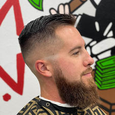 Crisp beard trim for men in Fargo, designed for a sharp, clean look